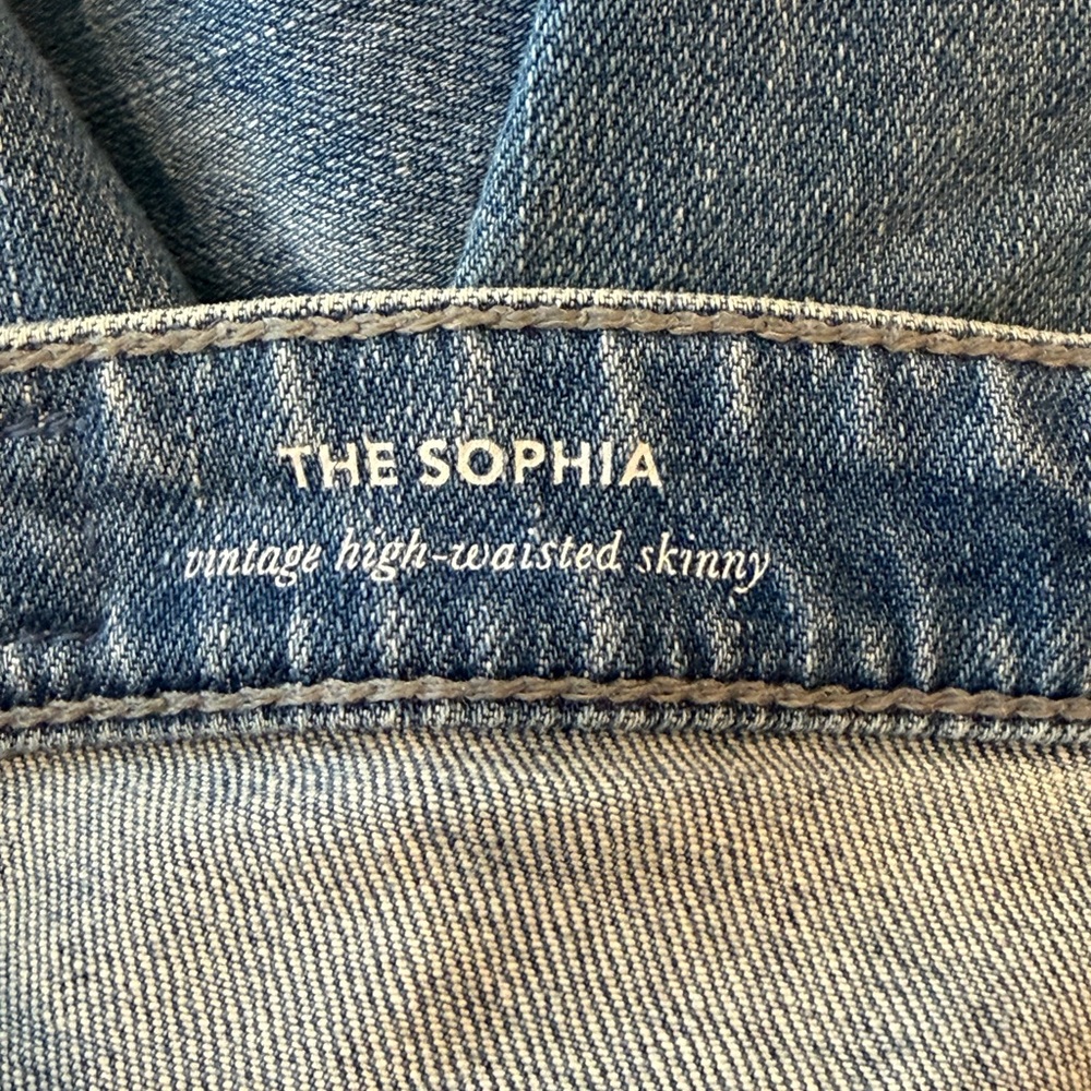 AG Adriano Goldschmied The Sophia High Rise Skinny Jeans Medium Wash Size 27R - Picture 7 of 11